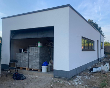 gevelisolatie 12 cm afgewerkt met crepi